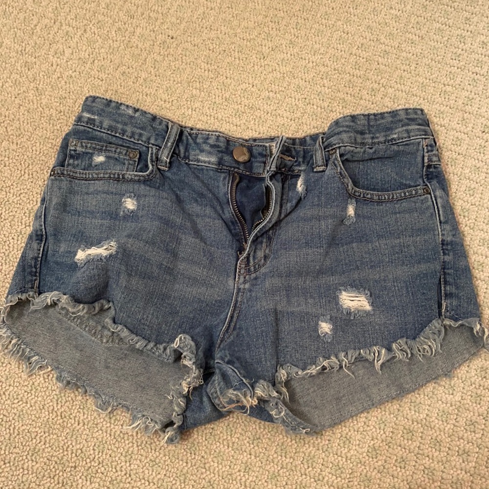 Free people denim shorts